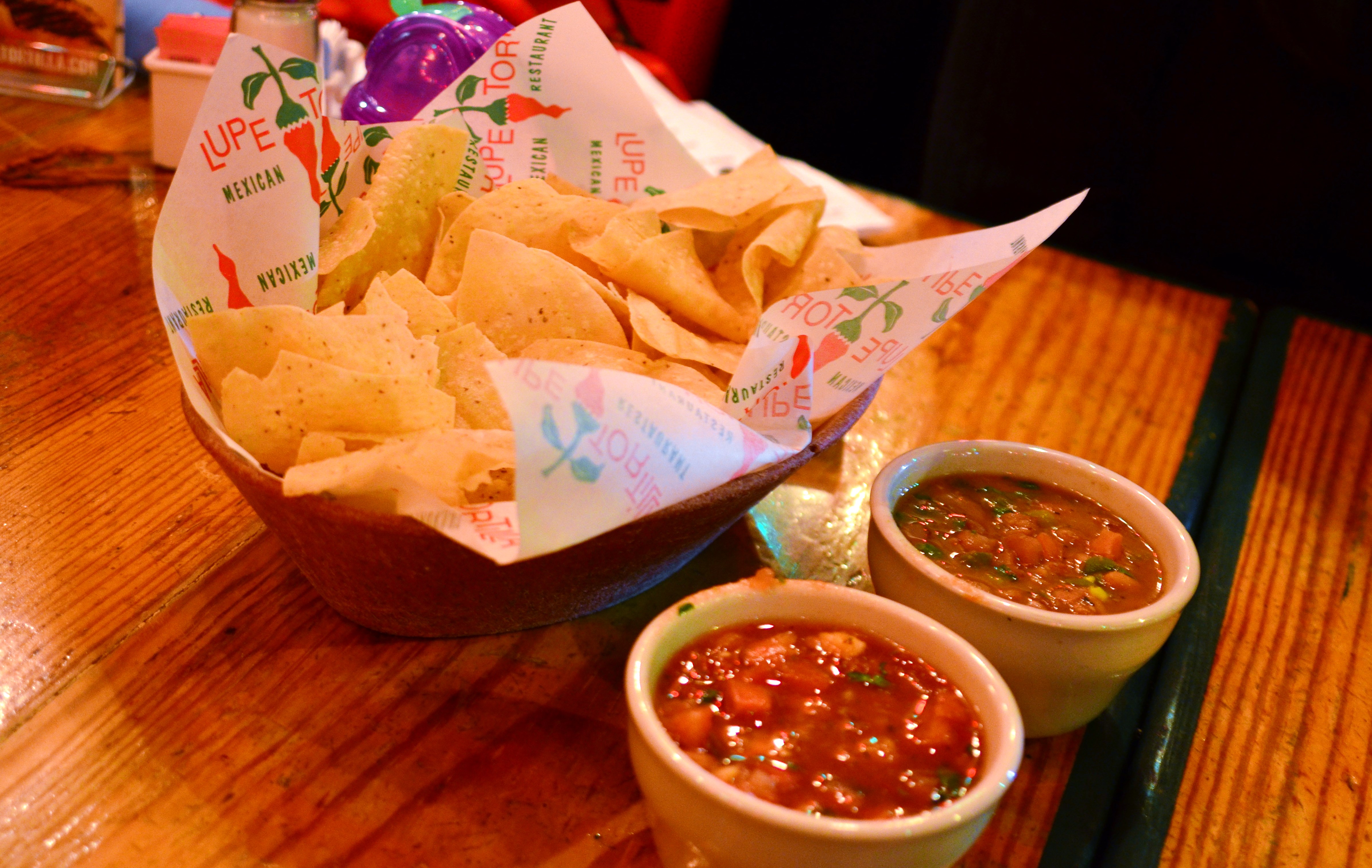 Tortilla Chips Salsa Bean Dip